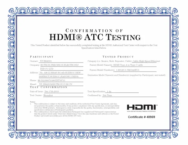 HDMI 1.4a A TO C 1.5M