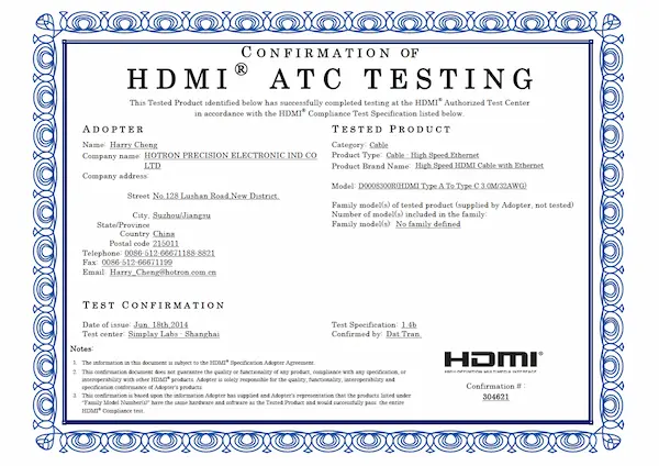 HDMI 1.4b A TO C 3M